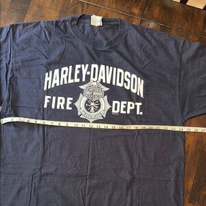 Harley-Davidson Dark Blue Fire Dept Tee